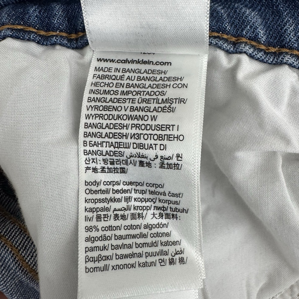 Calvin Klein Barrel Jeans Women's 29 Runaway Blue High Rise NWT - Picture 11 of 16